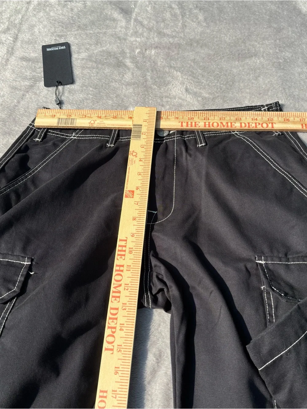 NWT Men’s True Religion Convertible Zipper Cargo Pants Jeans Black Size 30 READ